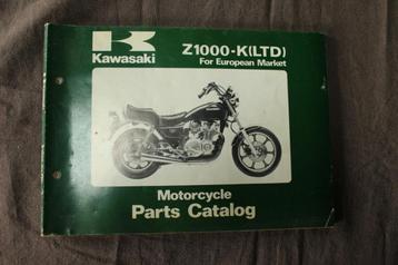Kawasaki Z1000K LTD 1981 motorcycle parts catalogue Z1000 beschikbaar voor biedingen