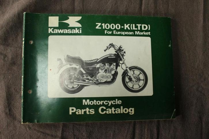 Kawasaki Z1000K LTD 1981 motorcycle parts catalogue Z1000, Motoren, Handleidingen en Instructieboekjes, Kawasaki, Ophalen of Verzenden