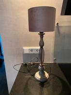 Landelijke Tafellamp met fluwelen kapje, Ophalen of Verzenden, Zo goed als nieuw, 50 tot 75 cm