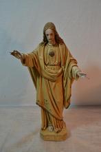 Groot oud Jezus heilig hart beeld, Antiek en Kunst, Ophalen of Verzenden