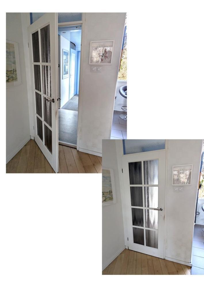 binnendeur met 8 glazen ruiten, Doe-het-zelf en Verbouw, Deuren en Horren, Gebruikt, Binnendeur, 200 tot 215 cm, 80 tot 100 cm