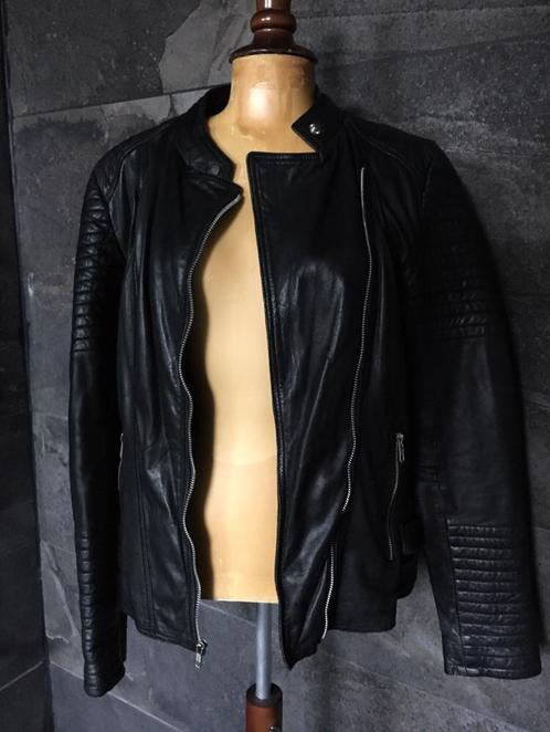 Mooie echte leren jack jas Transmission van Europell, Kleding | Dames, Jassen | Zomer, Nieuw, Maat 36 (S), Zwart, Ophalen of Verzenden