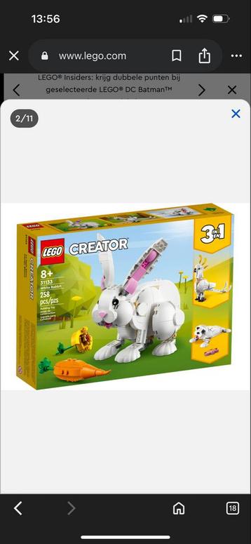 3 in 1 lego set dieren beschikbaar voor biedingen