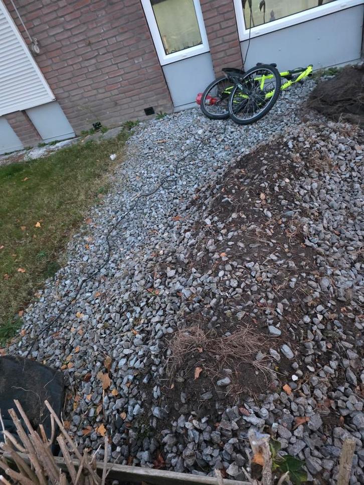 Losse Grind - 3-5 m2, Tuin en Terras, Grind, Keien en Split, Gebruikt, Grind, Grijs, Overige materialen, Ophalen