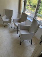 3x Montis Chaplin Stoel Grof gewoven stof – Onderstel zwart, Ophalen, Overige kleuren, Drie, Metaal