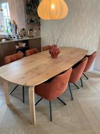 6 Stijlvolle Eetkamerstoelen met Armleuning, Ophalen, Gebruikt, Metaal, Vijf, Zes of meer stoelen