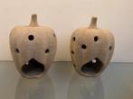2 stenen waccinelicht houders pompoen, Ophalen of Verzenden, Nieuw