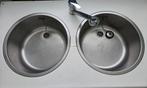 Gootsteen RVS (2x), Huis en Inrichting, Keuken | Keukenelementen, Ophalen, Minder dan 50 cm, Gebruikt, Minder dan 25 cm