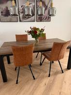 MOET WEG, DEMONTEERBAAR! Eetkamerset (eettafel & 4 stoelen), Huis en Inrichting, Tafels | Eettafels, Ophalen, 50 tot 100 cm, Zo goed als nieuw