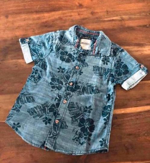 🌺 UNLOCKED Mt 116 overhemd blouse HAWAII blauw jongen, Kinderen en Baby's, Kinderkleding | Maat 116, Zo goed als nieuw, Jongen