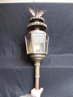Antieke koperen koetslamp met adelaar, Antiek en Kunst, Ophalen of Verzenden