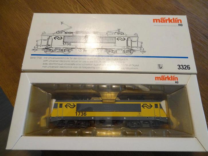 Marklin H0 3326 NS 1736, Hobby en Vrije tijd, Modeltreinen | H0, Zo goed als nieuw, Locomotief, Wisselstroom, Märklin, NS, Ophalen of Verzenden