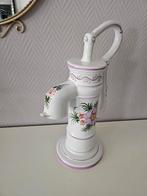 Vintage keramische waterpomp ,bloemen, Ophalen, Zo goed als nieuw