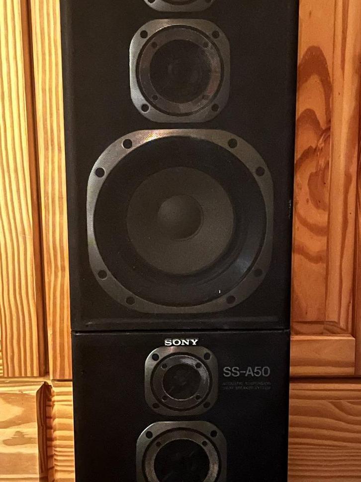 Sony SS-A50 luidsprekers – 3-weg HiFi, Audio, Tv en Foto, Luidsprekers, Gebruikt, Front, Rear of Stereo speakers, Minder dan 60 watt