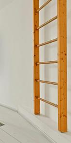 Hoogslapertrap hout Ladder Swedish Ladder Solid Wood Retro, Gebruikt, Ophalen
