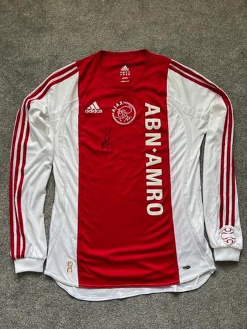 oud AJAX voetbal shirt 2006 - 2007 met handtekening Maduro beschikbaar voor biedingen