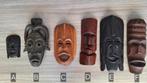 Mooie verzameling houten Afrikaanse maskers., Ophalen of Verzenden