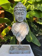 Boeddha houtsnijwerk op statief Bali Indonesie 53 cm stoer, Verburgt Vintage, Nieuw, Ophalen of Verzenden, https://verburgtvintage.nl/#contact