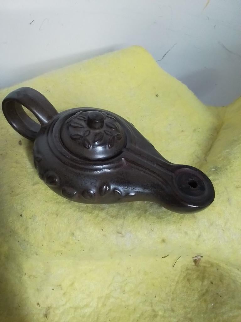 8270) mooi ceramisch  olie lampje, Antiek en Kunst, Antiek | Gereedschap en Instrumenten, Ophalen of Verzenden