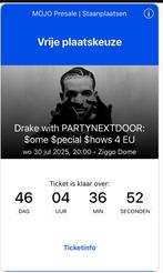 Drake staanplaatsen, Tickets en Kaartjes, Concerten | R&B en Hiphop, Twee personen, Juli