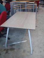 In hoogte verstelbaar Werktafel/ Bureau Ateliertafel, Ophalen, Gebruikt, -, -