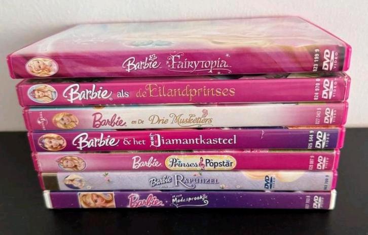 7x Barbie films op DVD | In 1 koop voor €25, Cd's en Dvd's, Dvd's | Tekenfilms en Animatie, Ophalen of Verzenden