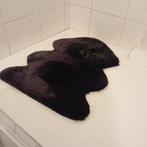 Zwart bondje decoratie vacht, 50 tot 100 cm, Rond, Zo goed als nieuw, 50 tot 100 cm