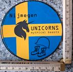 Sticker Nijmegense vierdaagse Nijmegen Unicorns mythical, Ophalen of Verzenden, Zo goed als nieuw, Embleem, Speld of Insigne