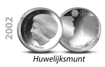 zilveren 10 euromunt 2002 huwelijk willem alexander / maxima beschikbaar voor biedingen