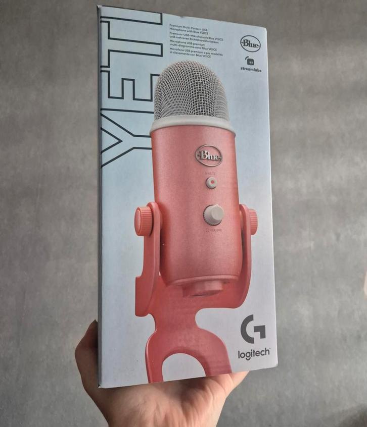 Blue YETI microfoon Aurora roze, zo goed als nieuw!, Muziek en Instrumenten, Microfoons, Zo goed als nieuw, Studiomicrofoon, Ophalen of Verzenden