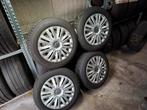 Winterbanden set 5X100 185 60 15 Polo Fabia Ibiza A1, Gebruikt, 15 inch, Banden en Velgen, Personenwagen