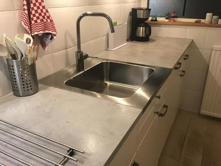 IKEA Ekbacken grijs , rvs keukenwasbak en aanrechtbladen  3x, Huis en Inrichting, Keuken | Keukenelementen, Zo goed als nieuw