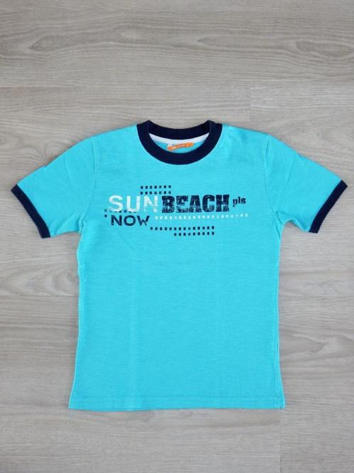 Turquoise blauw t-shirt tshirt, Hema maat 116-122, Kinderen en Baby's, Kinderkleding | Maat 116, Zo goed als nieuw, Jongen, Shirt of Longsleeve