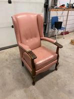 Vintage oud roze stoel, Huis en Inrichting, Fauteuils, Ophalen, Gebruikt, Vintage, 50 tot 75 cm