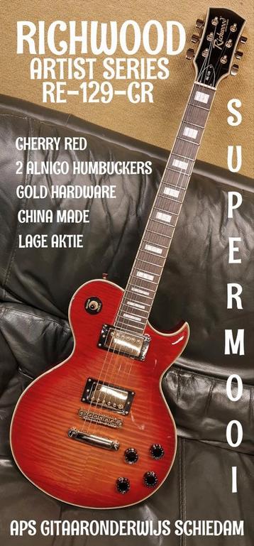 NIEUWE RICHWOOD RE-129-CS LES PAUL CUSTOM GOLD HARDWARE