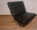 Zwarte Barcelona chair., Zwart, Ophalen of Verzenden, Zo goed als nieuw, Eén
