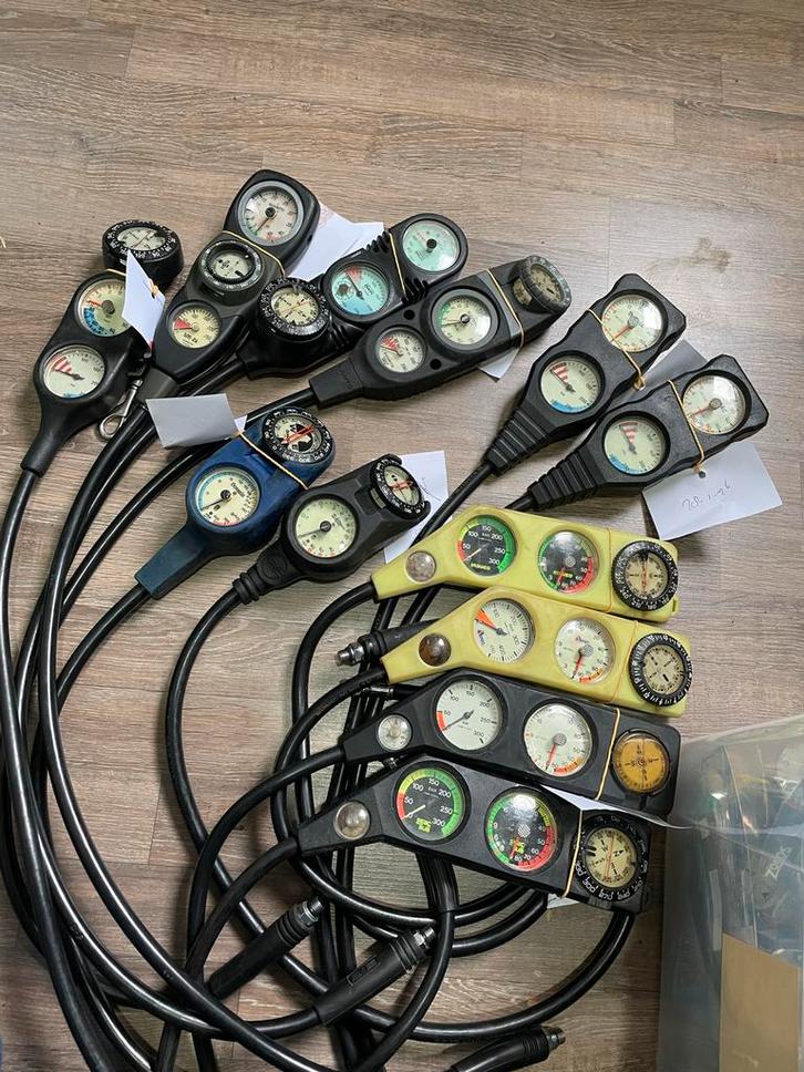 Driedelige Duikconsoles - Set van Meerdere, Watersport en Boten, Duiken, Gebruikt, Duikcomputer, Ophalen of Verzenden