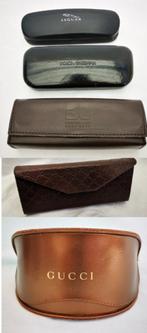 5 vintage bril brilkoker Jaguar Prada Boss Dolce Gabbana, Ophalen of Verzenden, Zo goed als nieuw