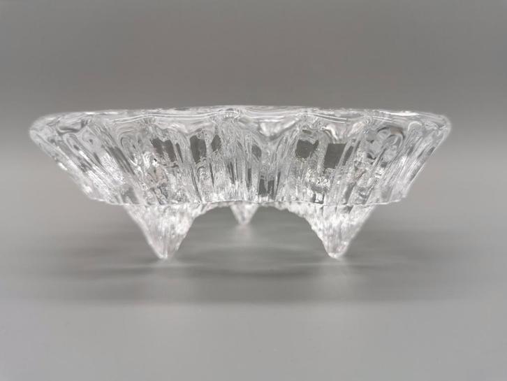 Nybro zweden retro vintage ice berg design kandelaar, Antiek en Kunst, Antiek | Glas en Kristal, Verzenden
