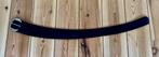 Brede Riem Moscow - Zwart Leer - 85 cm, 80 tot 90 cm, 3 tot 5 cm, Tailleriem, Ophalen of Verzenden