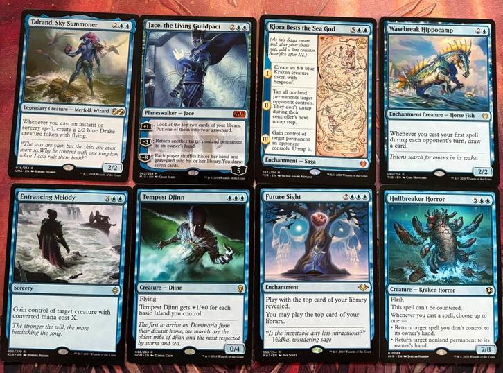 Magic the Gathering mono Blue tempo EDH Commander deck MTG, Hobby en Vrije tijd, Verzamelkaartspellen | Magic the Gathering, Zo goed als nieuw