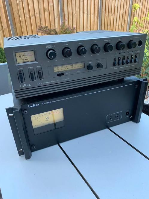 Inkel PA 848 professional power amp en PA-2500 RD, Audio, Tv en Foto, Versterkers en Receivers, Gebruikt, Stereo, 120 watt of meer