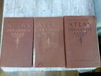 Oude atlassen 3x., Ophalen of Verzenden, Gelezen, 1800 tot 2000, Landkaart