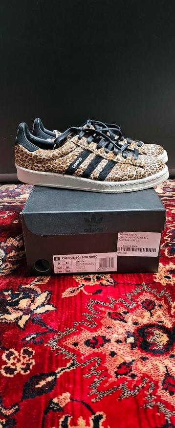 Adidas Campus 80s x END X Neighborhood leopard eu 42.5 beschikbaar voor biedingen
