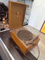 Vintage 110V Koffergrammofoon - 78 toeren, Ophalen of Verzenden