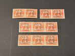 1940 Guilloche samenhangende zegels NVPH nr 356a-d ongestemp, Postzegels en Munten, Postzegels | Nederland, Verzenden, T/m 1940