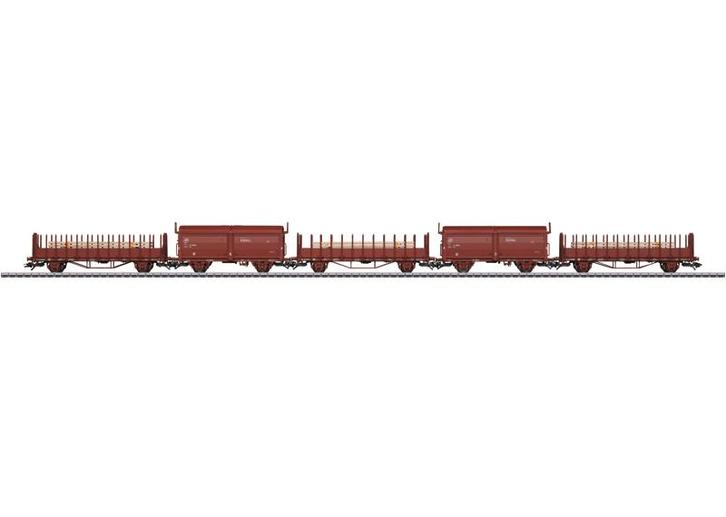 Marklin H0 26583/47733 5 delige goederenwagonset van de SJ, Hobby en Vrije tijd, Modeltreinen | H0, Nieuw, Wagon, Wisselstroom