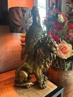 Beeld leeuw kaketoe goud, Ophalen of Verzenden, Zo goed als nieuw