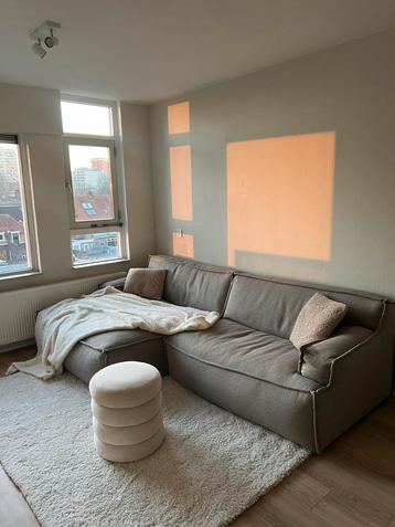Bank taupe beige loungebank