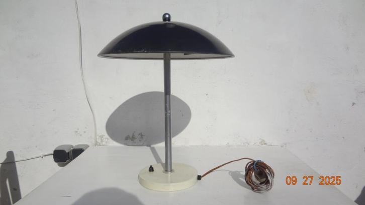 Gispen model 5015 paddenstoel lamp fifties, Huis en Inrichting, Lampen | Tafellampen, Gebruikt, Minder dan 50 cm, Metaal, Verzenden